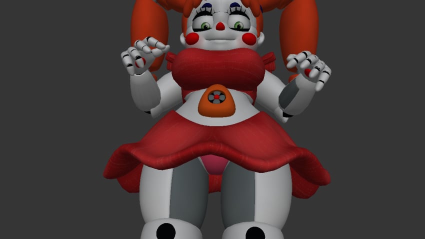 3d artist_request baby_(fnafsl) big_breasts circus_baby circus_baby_(fnaf) circus_booby five_nights_at_freddy's panties prisma3d solo