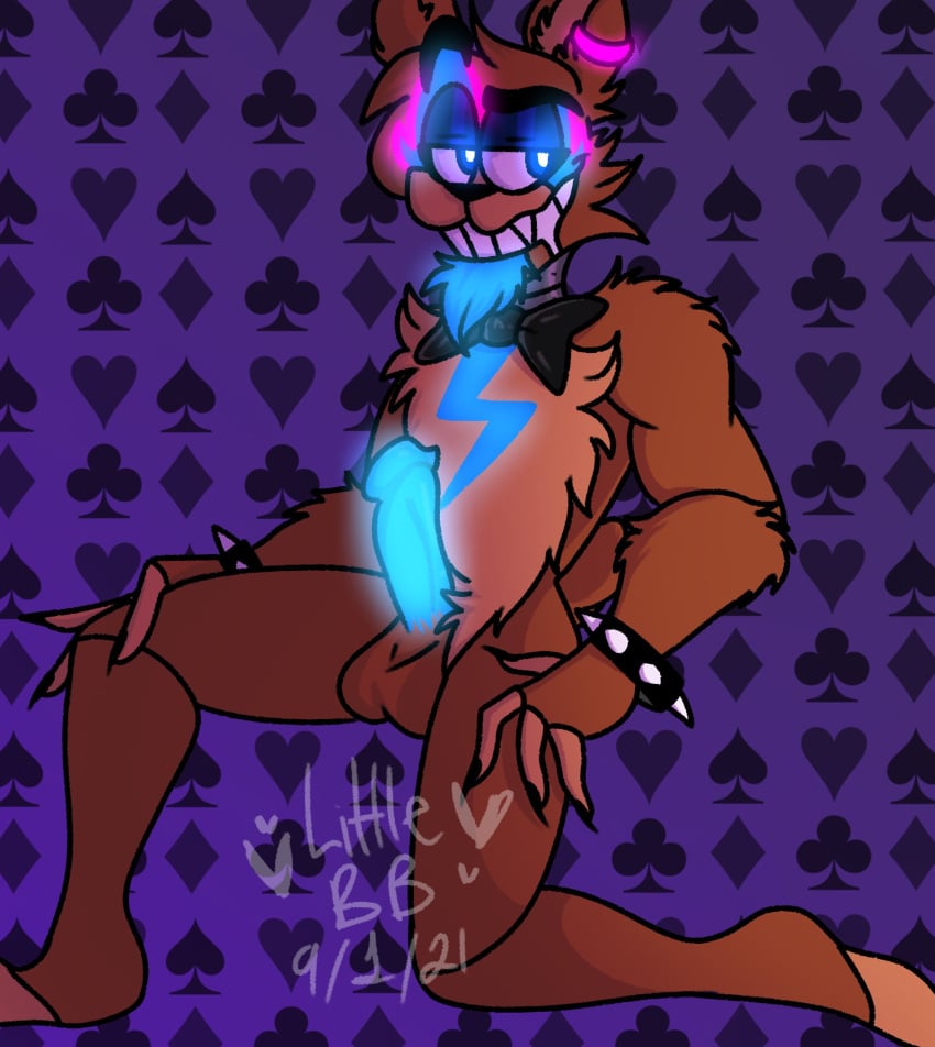 1boy 2021 animatronic anthro balls bear black_nose blue_eyes bodypaint facepaint five_nights_at_freddy's five_nights_at_freddy's:_security_breach fur gay glamrock_freddy_(fnaf) goldbite83 half-closed_eyes looking_away machine male male_only penis robot sharp_teeth smile spiked_bracelet spikes teeth top_hat vein veiny_penis video_games yaoi