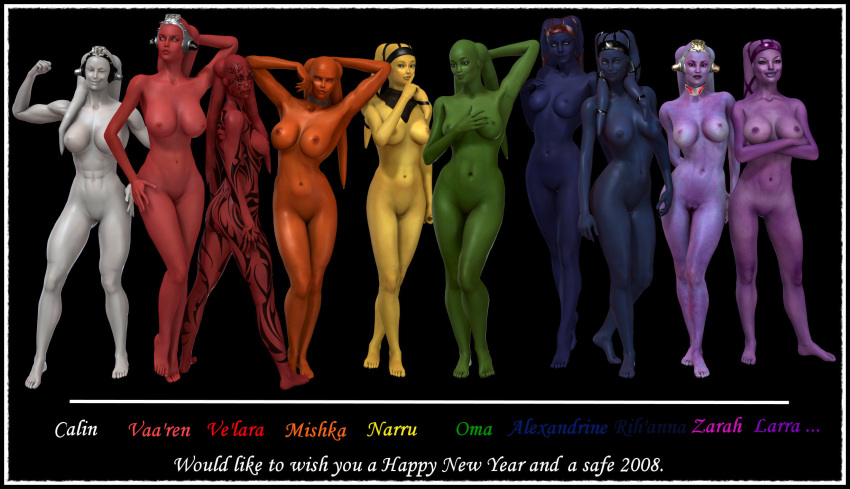 2008 3d 3d_(artwork) cujoe_da_man female jolene_kayla mishka_(jolene_kayla) narru rainbow red_skin star_wars text twi'lek vaa'ren ve'lara