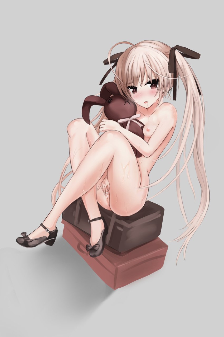 ariya censored heels kasugano_sora masturbation naked nipples pussy wet yosuga_no_sora