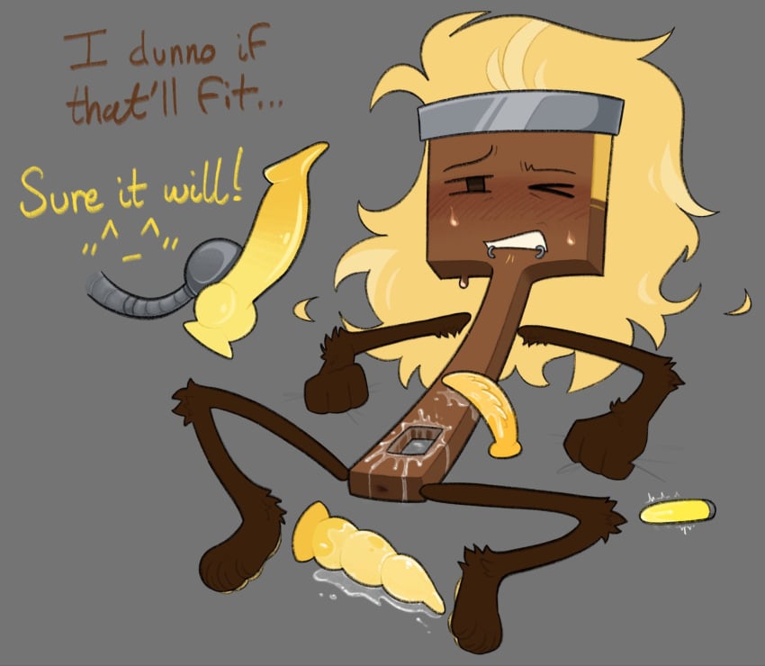adamationz anus cum dildo inanimate_insanity lightbulb_(ii) object_shows osc paintbrush_(ii) spread_legs vibrator