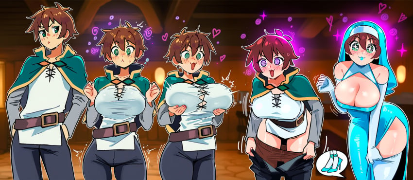 Satou Kazuma (Kono Subarashii Sekai Ni Shukufuku Wo!) Rule 34 Image