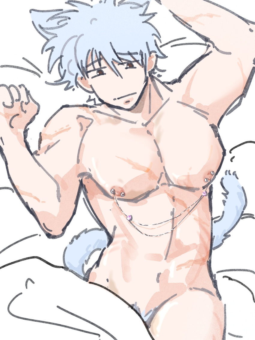 Gintoki Sakata (Gintama) Rule 34 Image