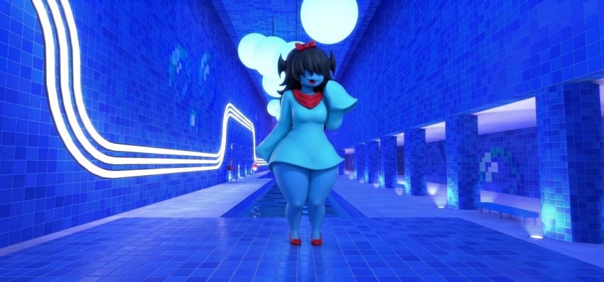 Aqua (Deltarune) Rule 34 Image