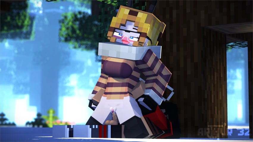 1920x1080 1boy 1boy1girl 1girls 3d arthur32 bee bee_(minecraft) bee_girl breasts character_profile commission female female_only forest mabel_bee_(arthur32) mex_arthur_(arthur32) microsoft mine-imator minecraft mojang no_panties nonuberis outside queen_bee riding smile tagme vaginal_penetration xbox_game_studios yellow_hair