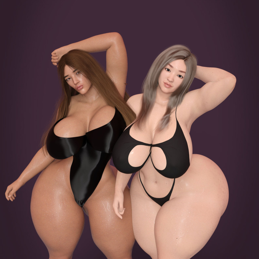 2girls 3d ass big_ass big_breasts breasts bust busty chest curvaceous curvy curvy_figure female female_focus hips hourglass_figure huge_ass huge_breasts human large_ass large_breasts legs light-skinned_female light_skin lips mature mature_female slim_waist thick thick_hips thick_legs thick_thighs thighs tkgbxard3d top_heavy top_heavy_breasts voluptuous voluptuous_female waist wide_hips