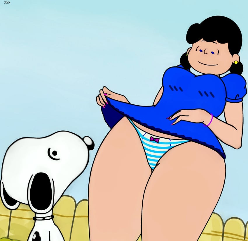 1girls canine legs lucy_van_pelt masturbation miniskirt panties peanuts peanuts_worldwide_llc pornography ruler sex snoopy wildbrain