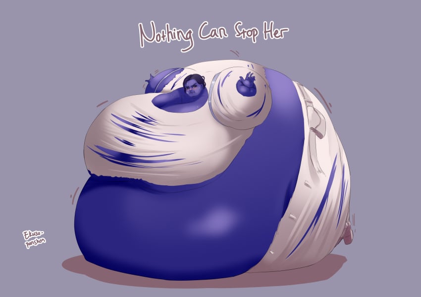 1girls blueberry blueberry_girl blueberry_inflation ekusupanshon female full_body_inflation inflated inflated_belly inflation liquid_inflation padme_amidala padme_on_geonosis solo spherical_inflation star_wars sunken_head sunken_limbs transformation