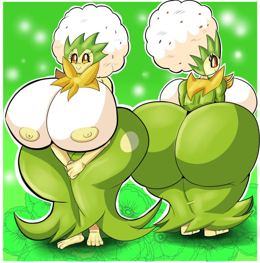 areola areolae ass big_ass big_breasts bimbo breasts eldegoss gigantic_ass gigantic_breasts hips huge_ass huge_breasts huge_hips huge_thighs hyper hyper_ass hyper_breasts large_ass large_breasts nipples plant plant_girl pokemon tagme thick_thighs thighs wide_hips