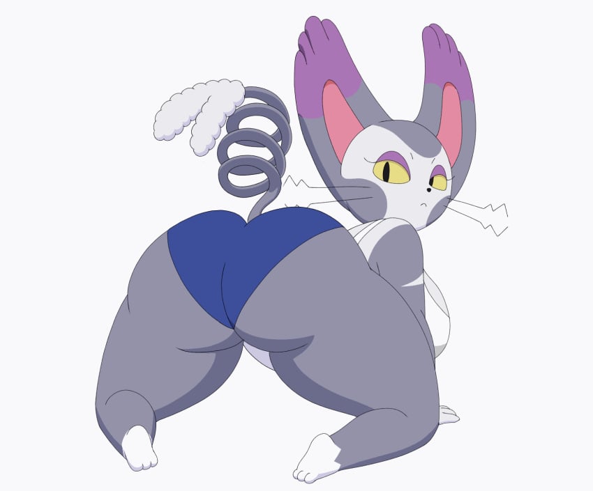 1girls 2020s 2021 adjusting_clothes animated anthro anthrofied ass ass_shake big_ass big_breasts bouncing_ass breasts cute dat_ass felid feline feline_humanoid female female_only huge_ass huge_breasts looking_at_viewer looking_back pokémon_(species) pokemon pokethot's purugly short_shorts sideboob simple_background tail tansau thick_thighs tortoisesensei twerking whiskers