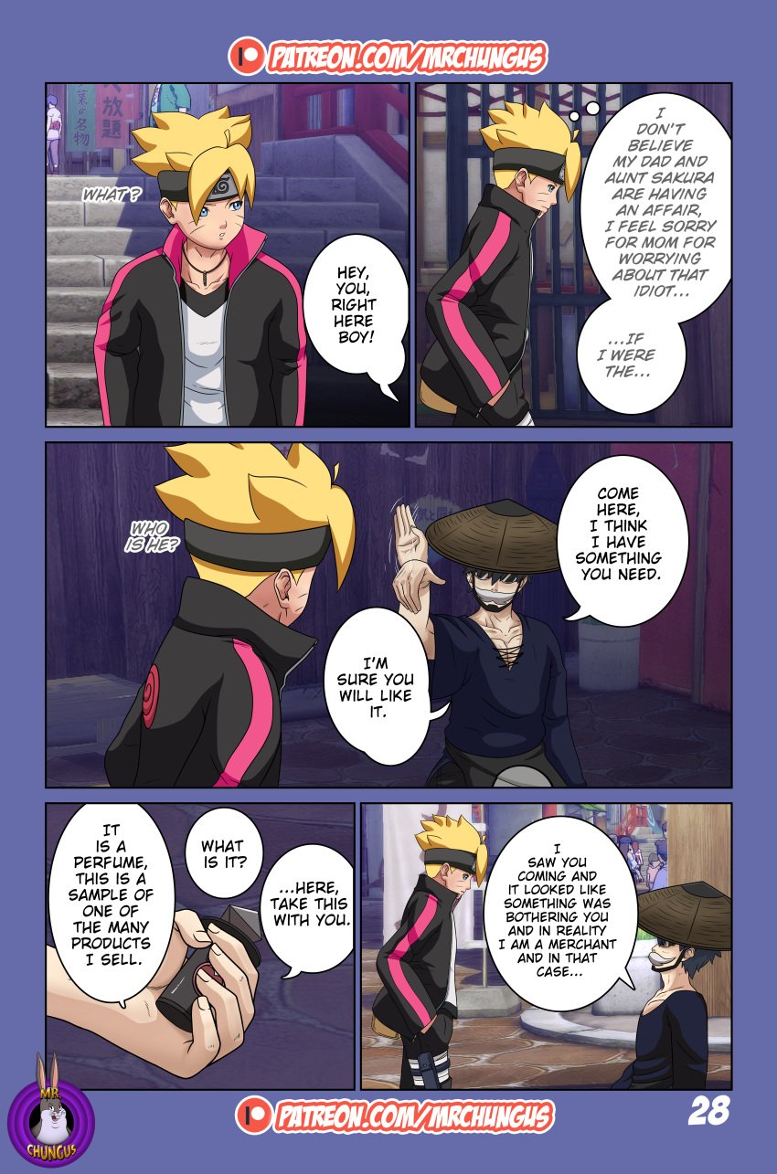 boruto:_naruto_next_generations chapter_1 comic dialogue english_text mrchungus naruto naruto_(series) original_character page_28 right_to_left story text url uzumaki_boruto watermark web_address