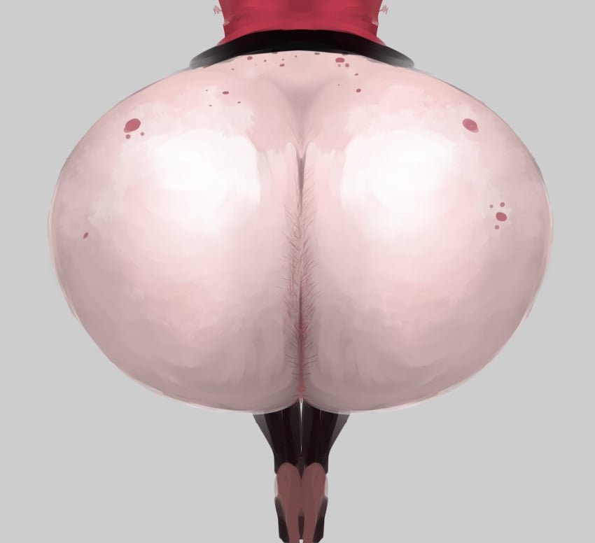 1boy anal_hair ass bare_ass bent_over big_ass blank_background boots butt_crack clothes clown freckles from_behind hairy_ass high_heels liver_spots male male_only mole mrs._mayhem original_character pale_skin pink_skin solo solo_male vimhomeless