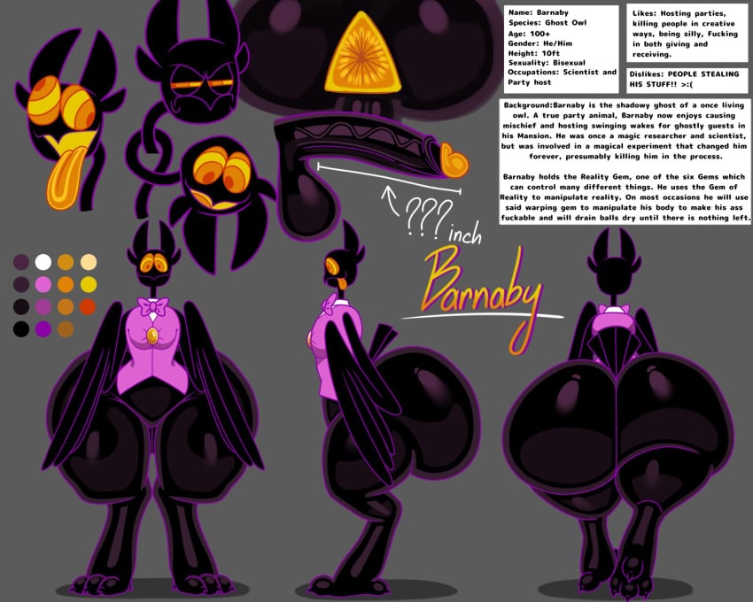 anal anthropomorphic ass_focus avian balls barnaby_(billie_bust_up) beak big_ass big_balls big_penis billie_bust_up bisexual clothed femboy ghost glowing_eyes huge_ass japansadface male multiple_views owl partially_clothed tongue_out yellow_eyes