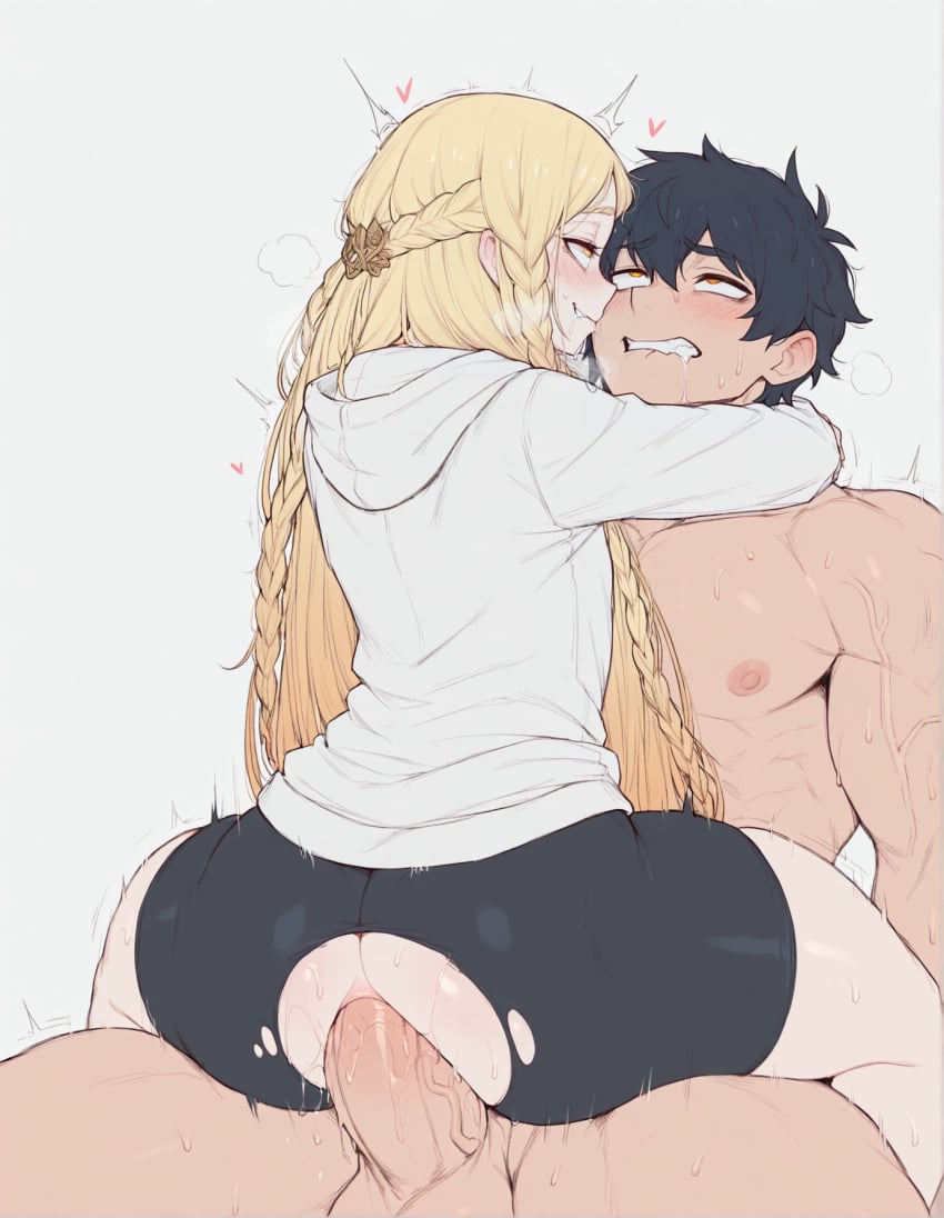 1femboy 2boys ai_generated anal anal_juice anal_penetration anal_sex bandai_namco big_cock big_dick big_penis black_hair blonde_hair elden_ring femboy femmeup fromsoftware fucked_silly gay gold_eyes golden_eyes heavy_breathing light-skinned_male light_skin long_hair male_on_femboy miquella miquella_the_kind motion_lines otoko_no_ko power_bottom rolling_eyes rough_sex saliva service_top sex short_hair sissy sweat sweatdrop sweating tagme very_sweaty white_body white_skin white_skinned_male yaoi