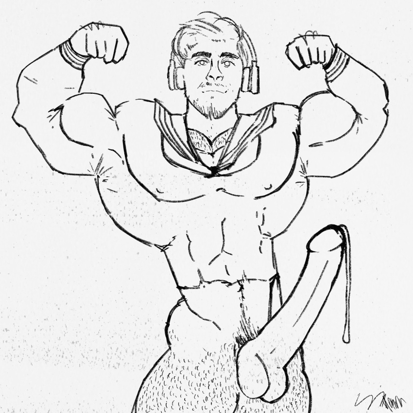 abs biceps big_balls big_biceps big_forearms big_pecs cum cumming dripping_cum dripping_semen erect_penis extreme_muscles facial_hair flexing flexing_arms flexing_bicep gamer hairy hairy_balls hairy_legs hairy_male hairy_pecs happy_trail headset huge_biceps huge_cock hunk jay_(kubz_scouts) kubz_scouts large_pectorals large_penis male_only muscular muscular_male nipples_visible_through_clothing pecs school_uniform schoolgirl_uniform tight_clothing youtuber