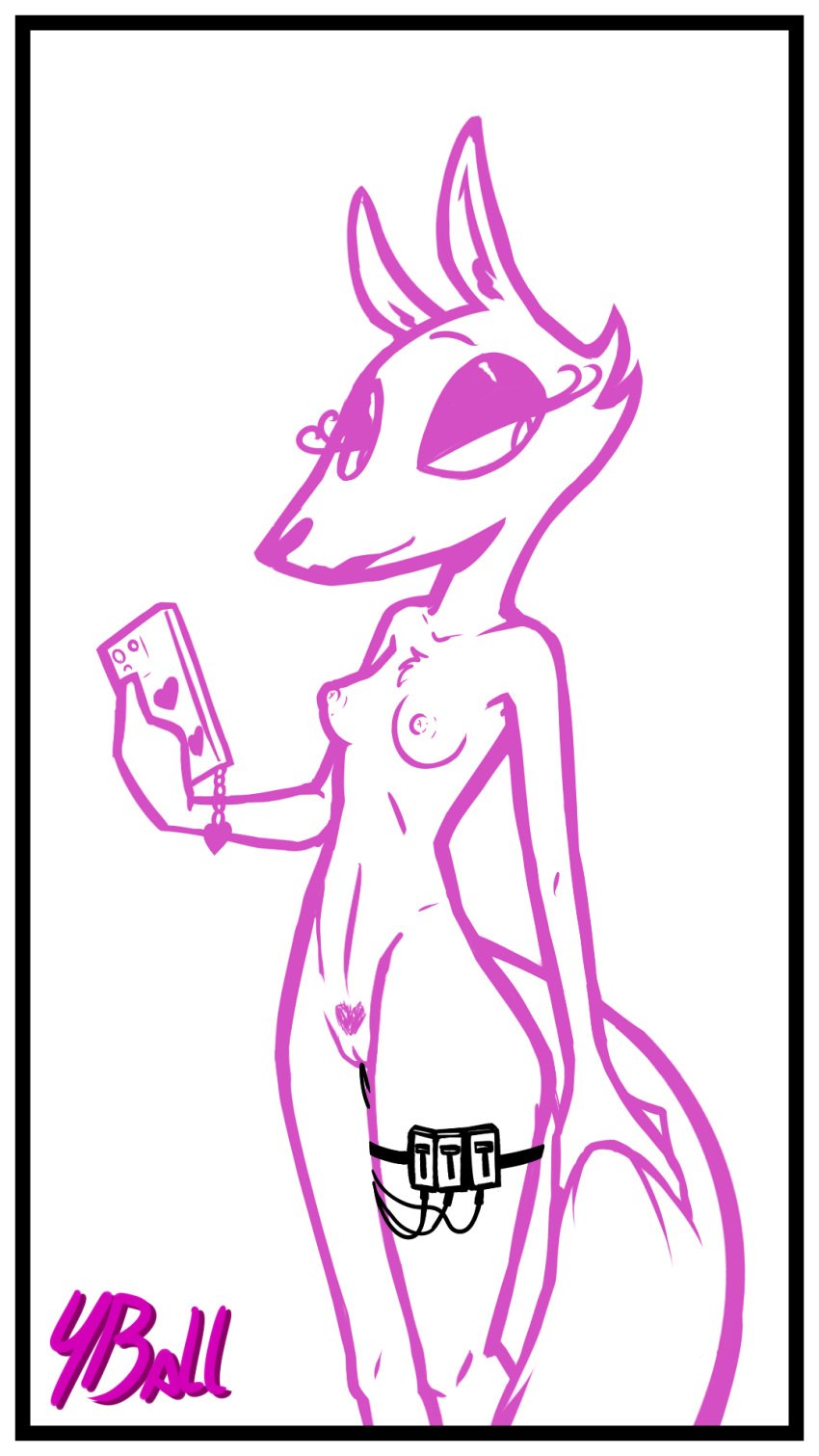 anthro border canid canine cellphone digital_media_(artwork) egg_vibrator female five_nights_at_freddy's five_nights_at_freddy's_2 fourball fox foxglove_(roommates) fur hi_res lipstick makeup mammal mangle_(fnaf) nude phone roommates:motha sex_toy simple_background solo vibrator video_games white_border