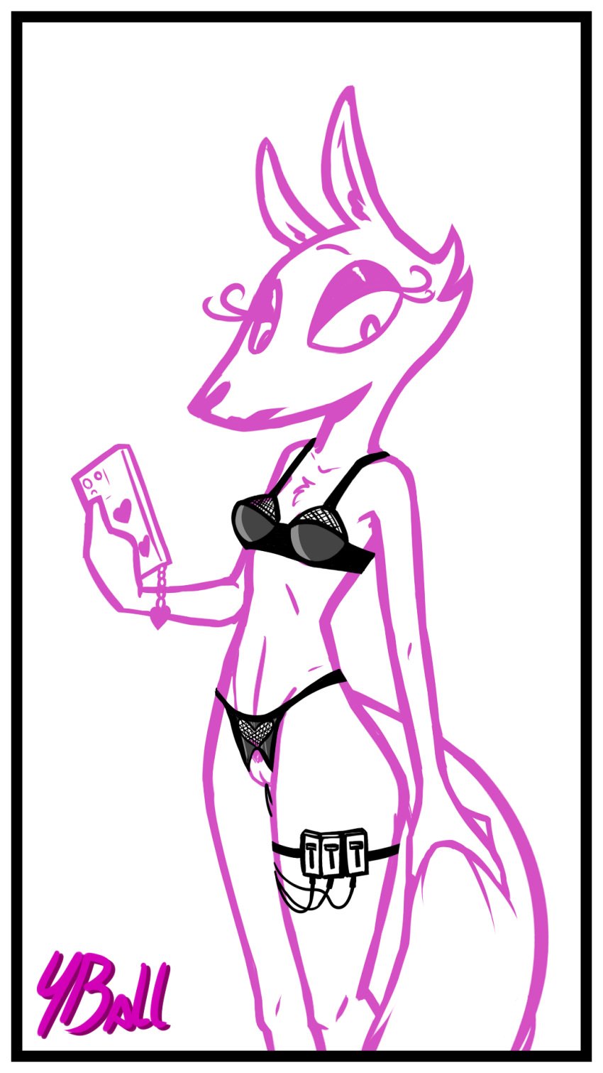 anthro border canid canine cellphone clothed clothing digital_media_(artwork) egg_vibrator female five_nights_at_freddy's five_nights_at_freddy's_2 fourball fox foxglove_(roommates) fur hi_res lipstick makeup mammal mangle_(fnaf) phone roommates:motha sex_toy simple_background solo vibrator video_games white_border