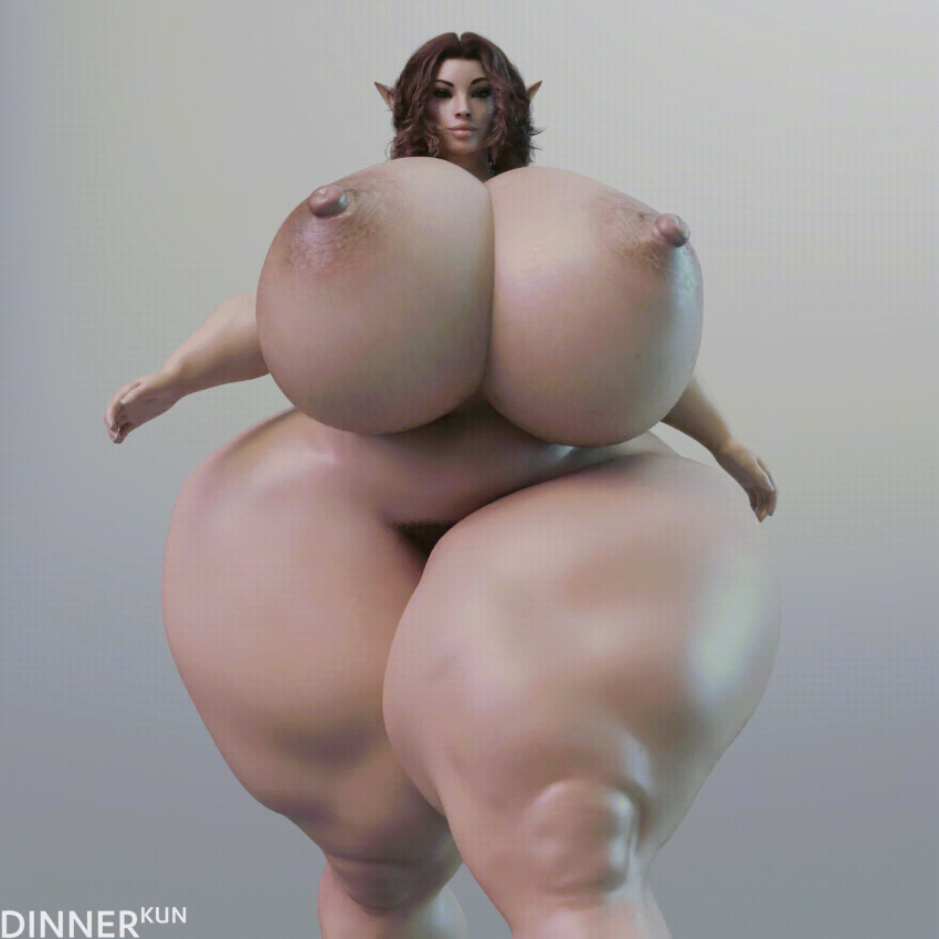 1girls 3d animated ass bbw big_breasts bouncing_breasts breasts brown_hair curvaceous curvy curvy_female curvy_figure curvy_hips dinner-kun elf elf_ears elf_female enormous_thighs female female_only gigantic_breasts gigantic_thighs hair huge_breasts huge_hips huge_thighs hyper hyper_breasts hyper_hips hyper_thighs large_thighs larger_female massive_breasts massive_thighs nipples nude nude_female pointy_ears pubic_hair size_difference slightly_chubby ssbbw thick_legs thick_thighs thighs thunder_thighs voluptuous walking wide_hips