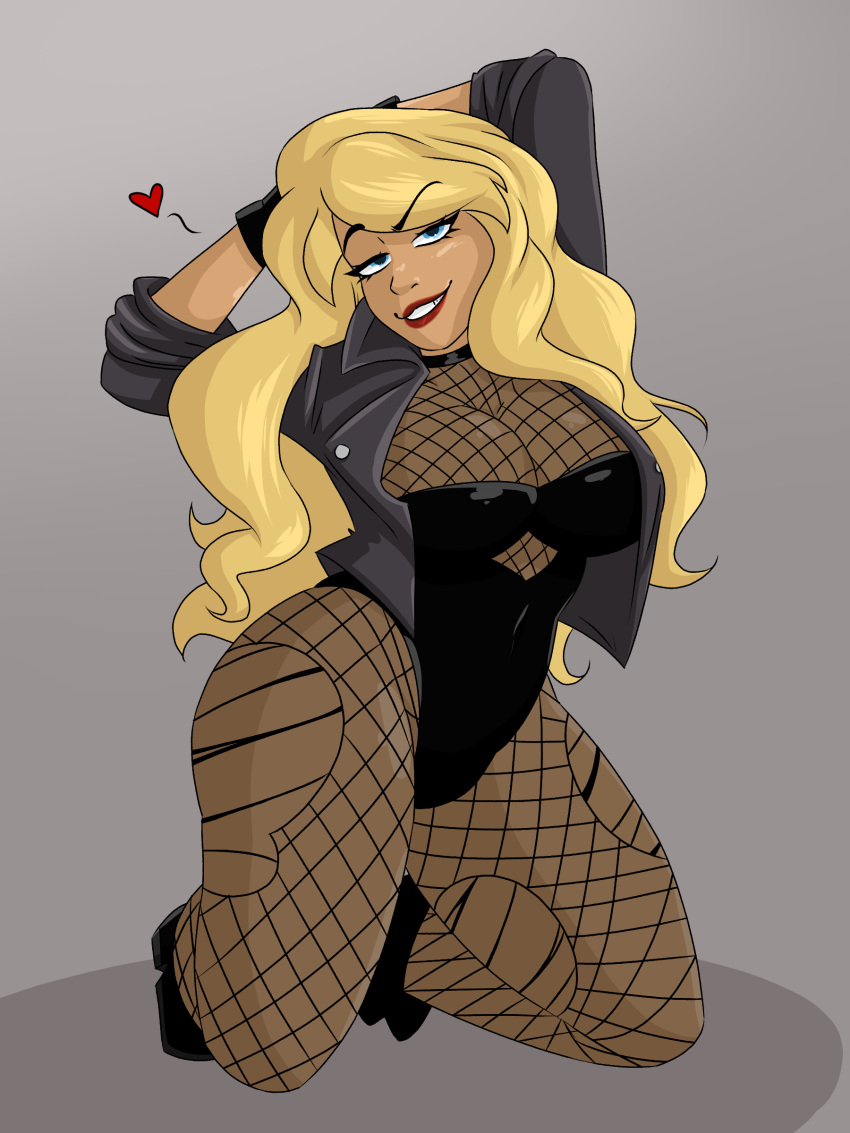 big_ass big_breasts black_canary blonde_hair dc fishnets green_arrow_(series) posing posing_for_the_viewer r3draynb0w