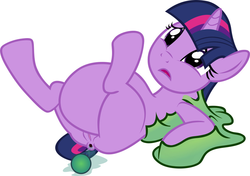 absurd_res anal_egg_laying anthro anus badumsquish bound correct_artstyle egg egg_laying equid equine female feral friendship_is_magic furry genitals hair hasbro hi_res horn lying mammal my_little_pony on_back purple_eyes purple_hair pussy slime solo twilight_sparkle_(mlp) unicorn