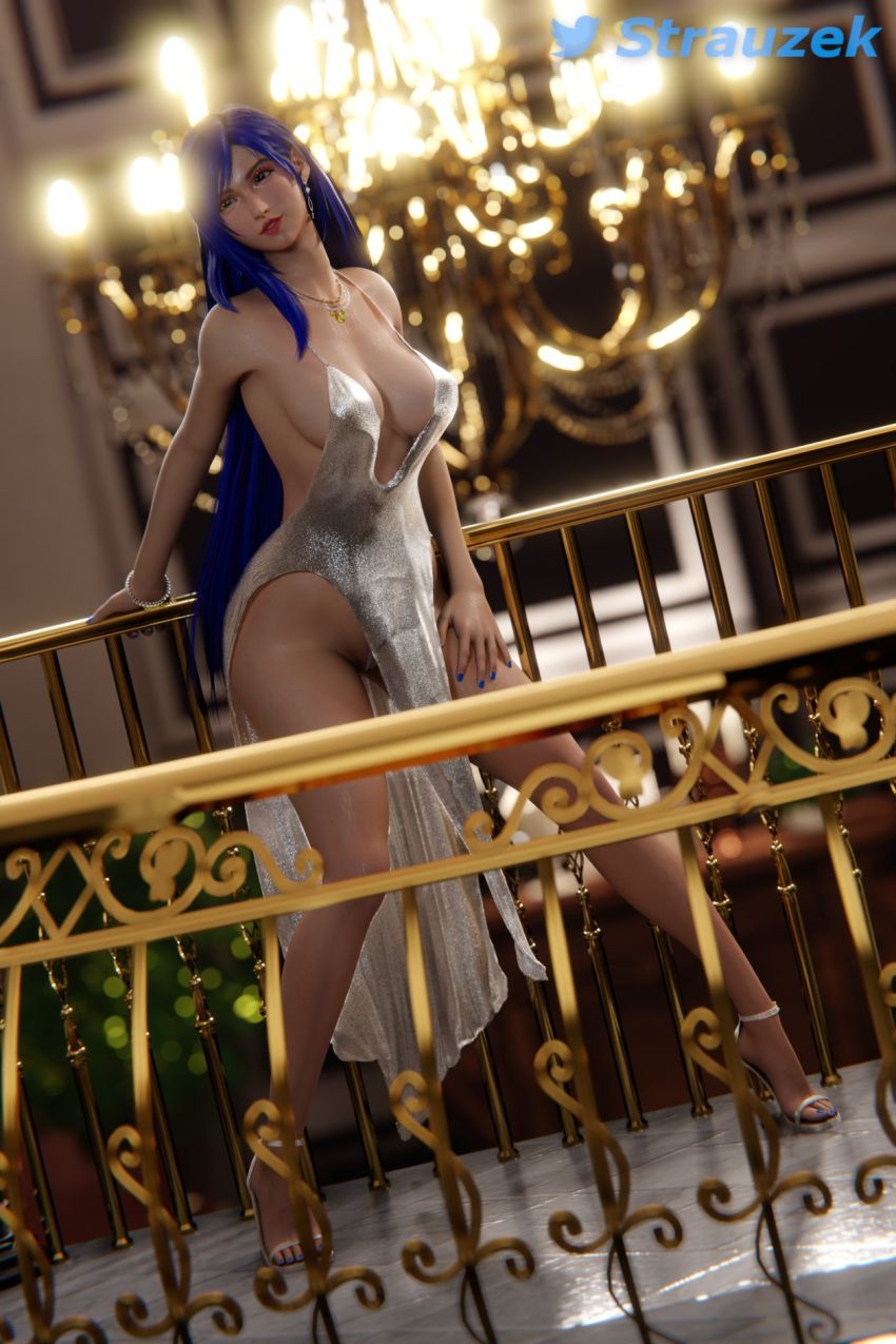 1girls 3d azur_lane blender blender_(software) blue_hair blue_nails brown_eyes busty cleavage cleavage_dress clothed clothing deep_cleavage dress earrings final_fantasy final_fantasy_vii final_fantasy_vii_remake full_body g-string high_heels jewelry large_breasts leaning_forward legs lipstick nail_polish necklace no_bra nonude oiled oiled_skin oily panties pinup pinup_pose pose posing provocative sensual sequin_dress shiny_skin shoes silver_dress skimpy_dress smile smiling solo solo_female st._louis_(azur_lane) st._louis_(luxurious_wheels)_(azur_lane) standing strauzek sweat sweating sweaty thong thong_panties tifa_lockhart wallpaper