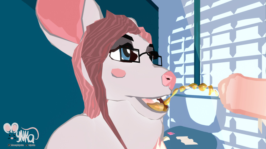 16:9 3d ambiguous_gender anatomically_correct anatomically_correct_genitalia anatomically_correct_penis animal_genitalia animal_penis anthro bathroom bodily_fluids cel_shading close-up condom condom_wrapper digital_media_(artwork) drinking drinking_urine equid equine equine_penis erection eyewear filled_condom genital_fluids genitals glasses glory_hole hair hi_res horse mammal mouse murid murine mynka nude open_mouth oral peeing penis rodent sexual_barrier_device shaded tongue urine urine_in_mouth urine_stream watersports widescreen