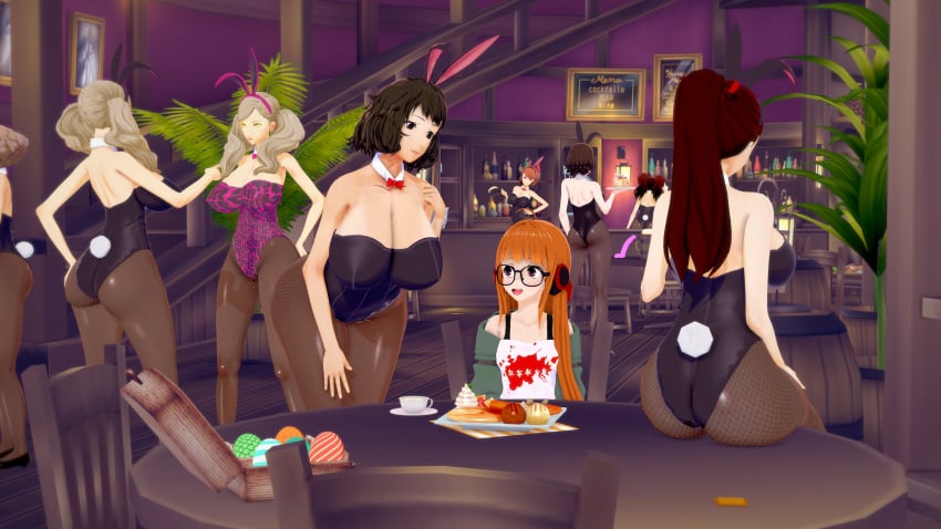 3d 6+girls ann_takamaki ass beer bunny_ears bunny_girl bunnysuit condom dildo easter easter_egg empressaria female fishnet_stockings fishnets haru_okumura huge_ass huge_breasts kasumi_yoshizawa kujikawa_rise large_ass large_breasts makoto_niijima pancake pantyhose persona persona_3 persona_4 persona_5 playboy_bunny sadayo_kawakami sakura_futaba staring_at_breasts sumire_yoshizawa yukari_takeba