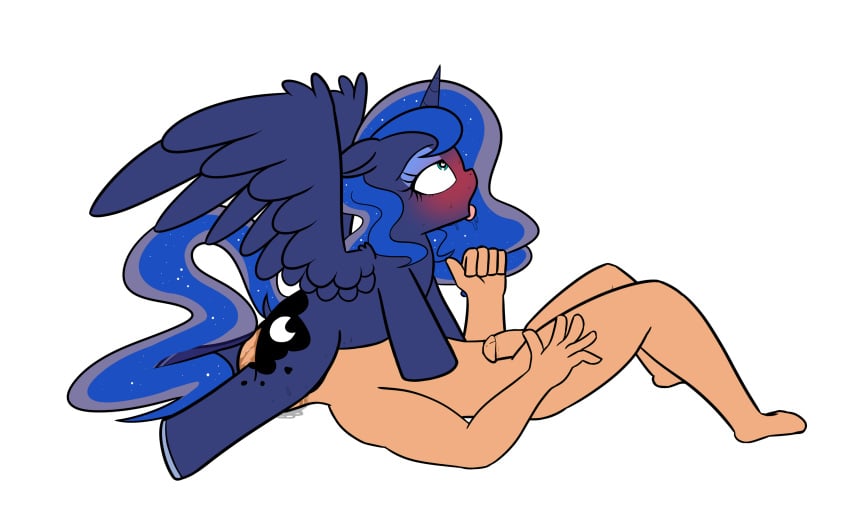 <3_eyes ahe_gao alicorn black_body black_fur blue_body blue_eyes blue_fur blue_hair blue_mane blue_tail blush bodily_fluids constellation cunnilingus cutelewds cutie_mark digital_drawing_(artwork) digital_media_(artwork) drooling duo edit equid equine ethereal_hair ethereal_mane ethereal_tail faceless_character faceless_human faceless_male facesitting female female_on_top feral floppy_ears friendship_is_magic fur genitals hair hasbro heart hi_res horn human humanoid_genitalia humanoid_penis interspecies looking_pleasured lying male male/female male_on_bottom mammal mane moan moaning_in_pleasure my_little_pony narrowed_eyes nude on_back on_bottom on_top open_mouth oral orgasm orgasm_face penis princess_luna_(mlp) pseudo_hair pseudo_mane saliva sex sweat tongue tongue_out vaginal_penetration white_background wings