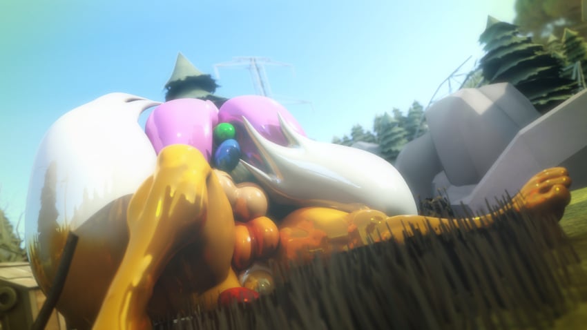 3d 3d_(artwork) alternate_form amy_rose anthro anus ass balls blender_(software) canid canine detailed_background digital_media_(artwork) duo egg egg_from_ass egg_laying eulipotyphlan fox ftg_crossgender fti_crossgender futanari genitals glistening glistening_body grass group group_sex gynomorph gynomorph/gynomorph gynomorph_on_bottom gynomorph_on_top hedgehog hi_res intersex intersex/intersex intersex_on_bottom intersex_on_top living_rubber lying mammal mtg_crossgender mti_crossgender multi_tail nude on_back on_bottom on_front on_top outside palisal plant rubber rubber_creature rule_63 sandwich_position sex sky sonic_(series) sonic_the_hedgehog_(series) tails tailsko tree