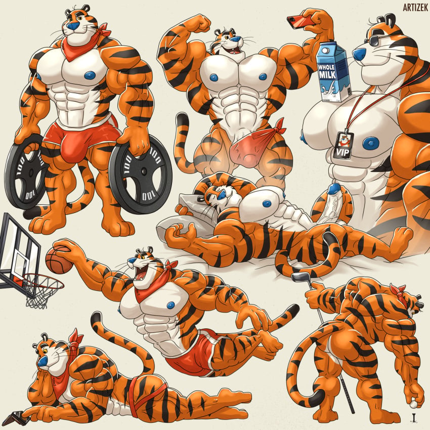 Tony The Tiger (Frosted Flakes) Rule 34 Image