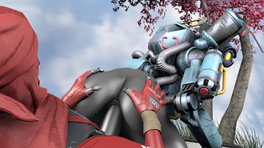 3d anal anal_sex apex_legends ass butt_grab genitals hand_on_butt hi_res machine male male/male male_only pathfinder_(apex_legends) penetration penis revenant_(apex_legends) robot unknown_artist