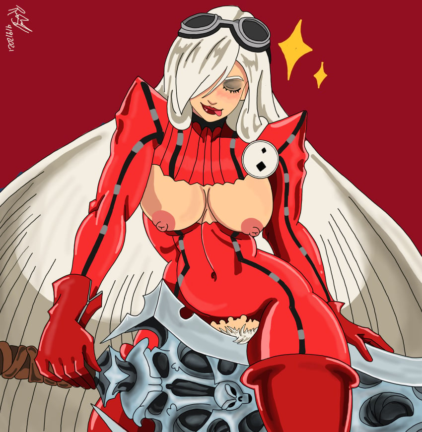 1girls areolae arousal aroused bare_breasts barely_visible_genitalia bayonetta bayonetta_2 big_breasts blush blushing breasts catsuit chaoseater cleavage curvaceous curves curvy curvy_body curvy_female curvy_figure curvy_hips darksiders erect_nipples facing_viewer fanart female female_focus female_only female_pubic_hair front_view goggles goggles_on_head grinding hair_over_one_eye hips inner_sideboob jeanne_(bayonetta) large_breasts licking licking_lips light-skinned_female light_skin lipstick long_hair midriff nipples one_eye_covered oversized_weapon plain_background pubic_hair pussy_grinding red_background red_lipstick simple_background skin_tight skin_tight_suit smile smiling sticking_tongue straight_hair sword thatdirtymexican92 tongue tongue_out torn_clothes very_long_hair voluptuous weapon white_hair wide_hips witch