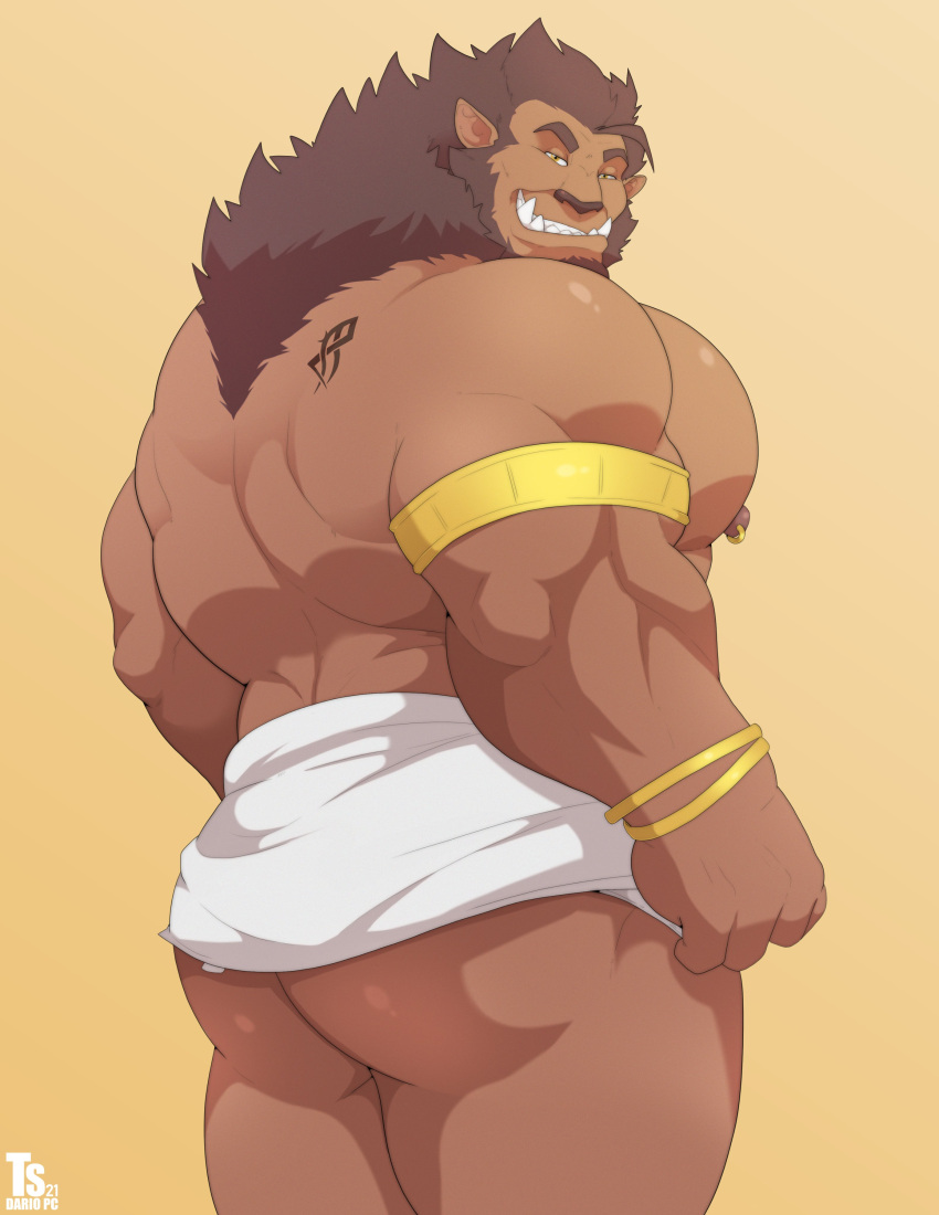 2021 absurd_res animal_humanoid anthro armband ass ass_focus ass_view back_muscles bara bara_ass bara_tiddies bara_tits barazoku beard big_ass big_ass_(male) big_butt big_chest big_muscles big_pecs bottomwear bracelet bubble_ass bubble_butt bugbear clothing facial_hair fat_ass fat_butt gigantic_chest gigantic_pecs hi_res huge_ass huge_butt huge_chest huge_pecs humanoid humanoid_pointy_ears jewelry large_ass large_butt large_pectorals looking_aside looking_at_viewer male male_only man_boobs man_breasts massive_ass massive_butt massive_chest massive_pecs moobs muscle_ass muscle_butt muscular muscular_ass muscular_butt muscular_humanoid muscular_male nipple_piercing nipple_ring nipples pecs piercing plump_ass plump_butt rear_view round_ass round_butt sharp_teeth simple_background smile solo standing tan_background tattoo teeth thick_thighs tylerstark