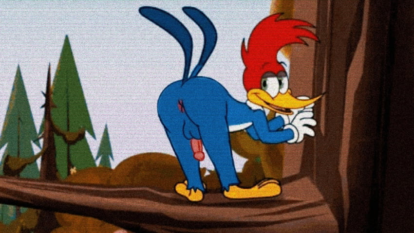 anal ass bird edit furry parody penis pose rear_view retro spanky15 tree twerking woodpecker woody_woodpecker