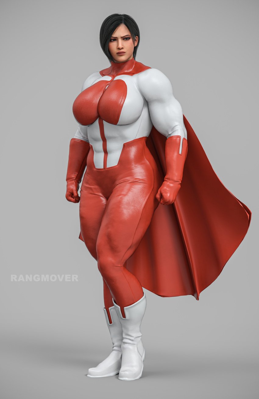 1girls 3d 3d_(artwork) abs ada_wong ada_wong_(adriana) alien alien_girl angry angry_face athletic athletic_female big_ass big_breasts big_butt black_hair blue_eyes bodysuit breasts bubble_ass busty capcom cape curvy female female_only fit fit_female hourglass_figure invincible invincible_(comics) large_breasts looking_at_viewer milf mother muscles muscular muscular_female omni-man omni-man_(cosplay) pose posing rangmover resident_evil resident_evil_2 resident_evil_2_remake resident_evil_4 resident_evil_4_remake seductive seductive_look solo spandex thick thick_ass thick_thighs tight_clothes tight_clothing tight_fit viltrumite wide_hips