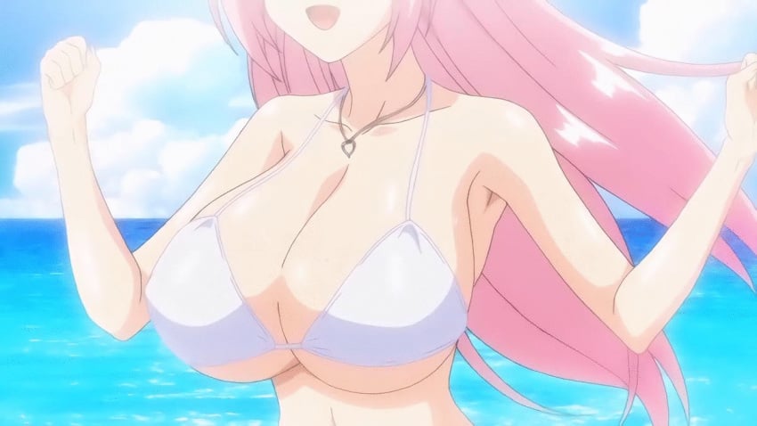 17:10 2010s aizawa_momoka animated animated_gif bare_shoulders beach big_breasts bikini bikini_top blue_sky breast_focus breasts busty clavicle cleavage clouds collarbone day female gravure hair honoo_no_haramase_paidol_my_star_gakuen_z huge_breasts idol jewelry jogging large_breasts light_pink_hair long_hair long_hair_female long_pink_hair navel necklace ocean open_mouth oppai outside pale_skin pink_hair pink_hair_female pink_pineapple questionable screencap screenshot shoulders sky slim slim_waist solo sunlight sunny swaying_breasts swimsuit t-rex_(animation_studio) upper_body voluptuous white_bikini white_bikini_top