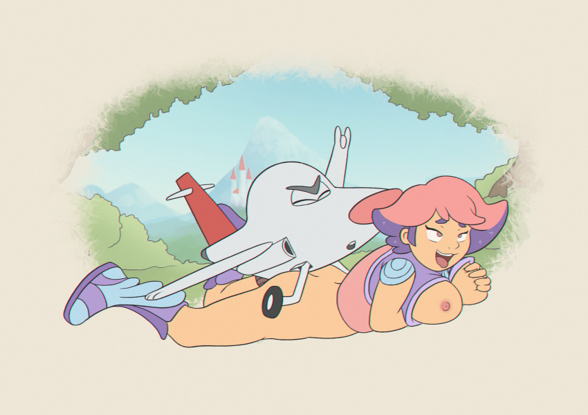 absurd_res aircraft airplane ass breasts duo fantasy female glimmer_(she-ra) hi_res human living_aircraft living_machine living_vehicle machine male male/female mammal minum sex she-ra_and_the_princesses_of_power vehicle