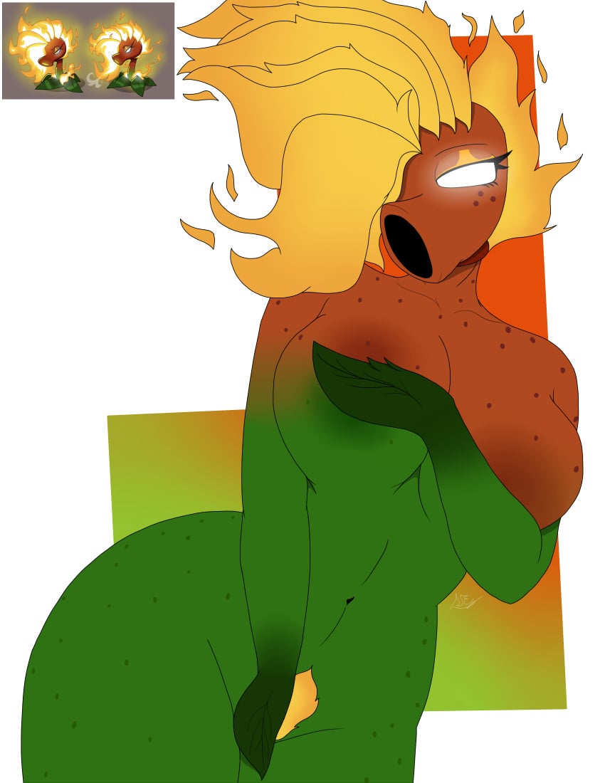 Fire Peashooter (Pvz) Rule 34 Image