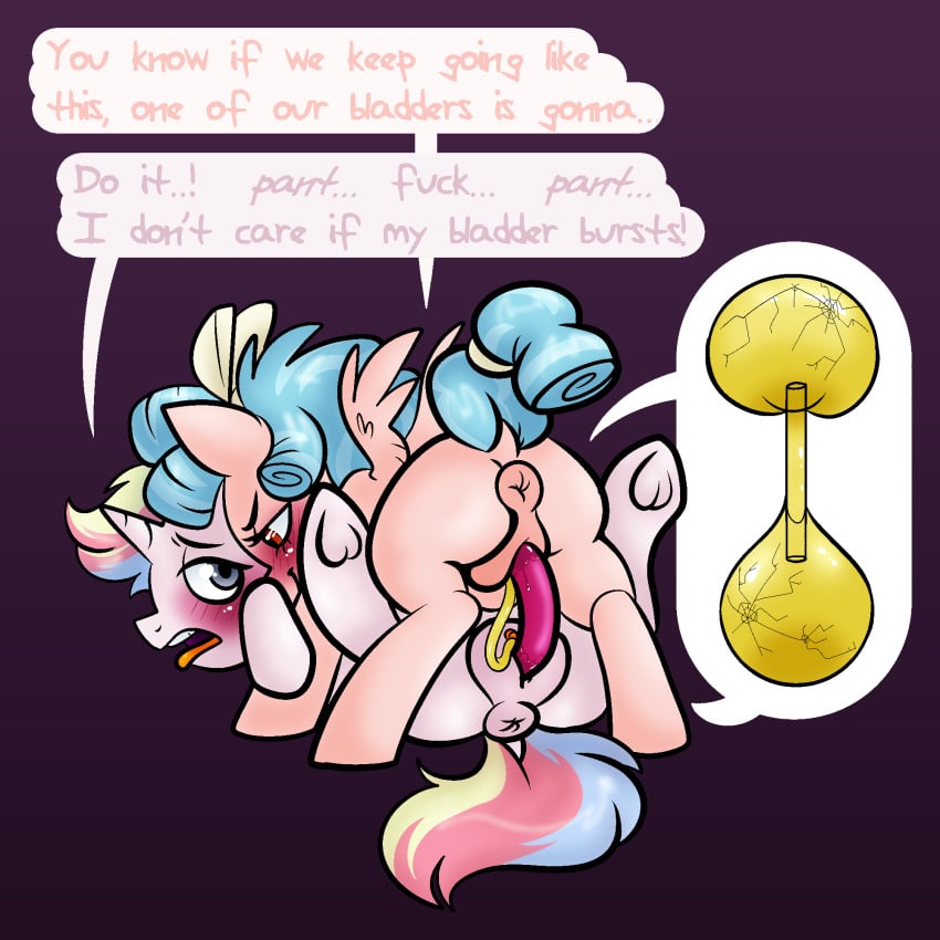 animal_urethral_insertion bladder_bulge bladder_gauge bladder_inflation blush bodily_fluids breath bursting canon_x_oc catheter cherry_heartstealer_(oc) cozy_glow_(mlp) desperation duo english_text equid equine extreme_watersports female female/female friendship_is_magic genital_fluids genitals hasbro have_to_pee hentai_quotes hi_res horse mammal medical_instrument my_little_pony panting penetration pony pussy scientific_instrument sex sex_toy text urethral_insertion urine urine_exchange vaginal_penetration vodkamewtwoni watersports yuri