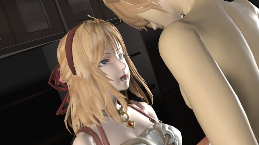 artist_request blonde_female blonde_female/blonde_male blonde_hair fiora_(xenoblade) mmd nintendo shulk_(xenoblade) vaginal_penetration xenoblade_(series) xenoblade_chronicles