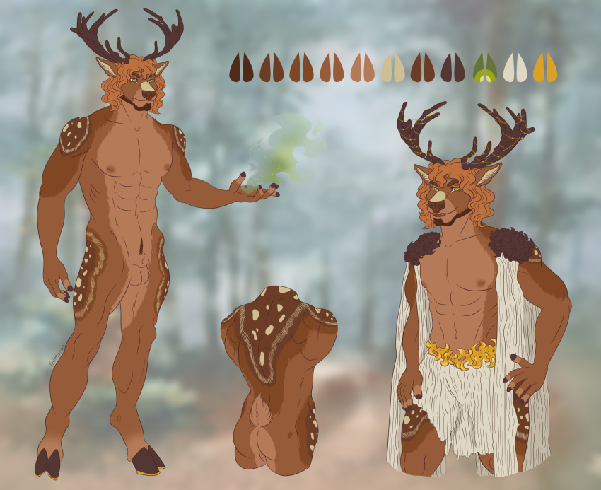 adopt cervid hi_res male mammal model_sheet natttttalina