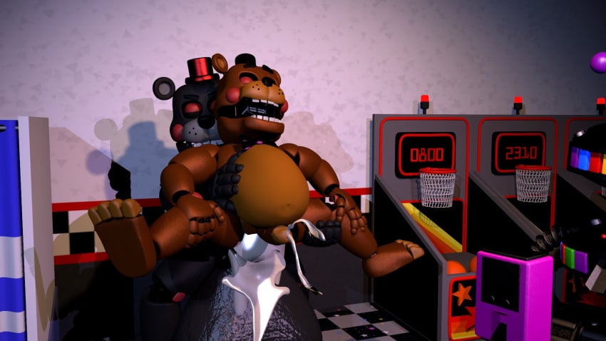 2boys 3d anal anal_sex animatronic balls bear belly big_balls big_belly big_penis cum cum_inside cumflation duo five_nights_at_freddy's furry gay huge_balls huge_cock hyper hyper_balls hyper_cum hyper_penis inflation lefty lefty_(fnaf) male male/male male_only no_humans penis rockstar_freddy ursid