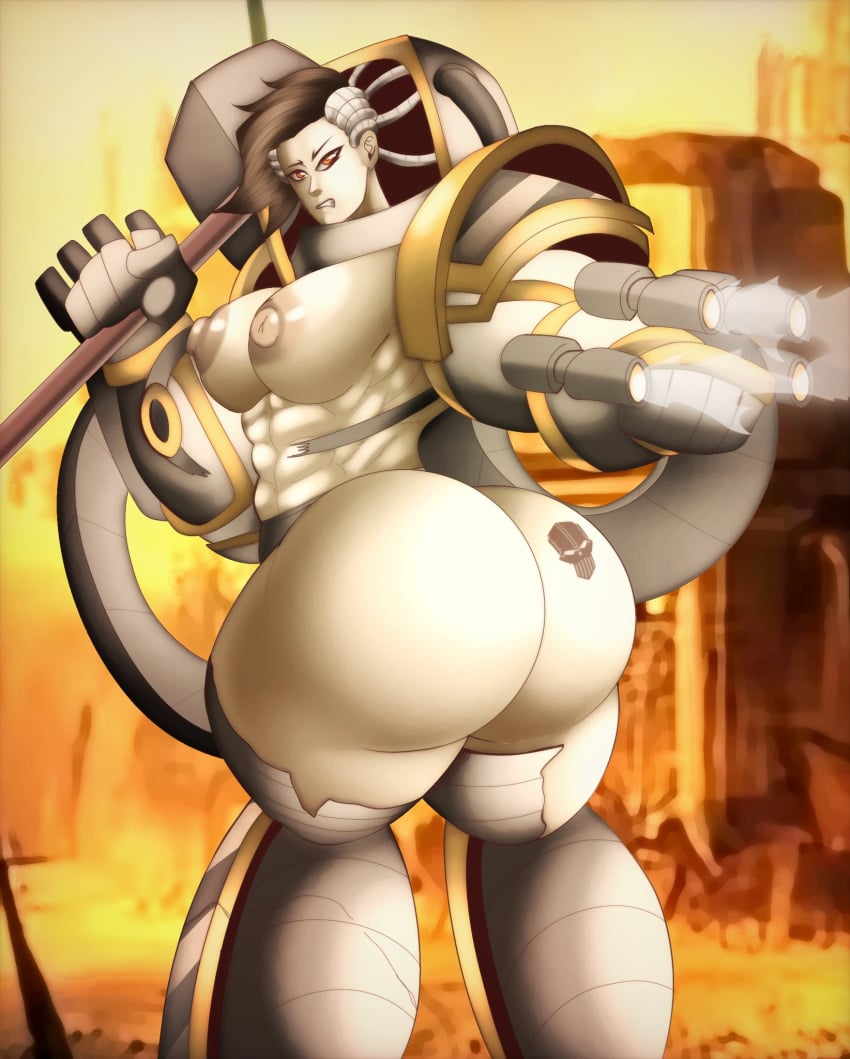 1girls abs bikini_armor bimbo huge_ass imperium_of_man iron_warriors muscular_female perturabo post-human primarch rompecaderasgod rule_63 skimpy_armor skimpy_bikini skimpy_clothes skimpy_dress skimpy_outfit tattoo warhammer_(franchise) warhammer_40k