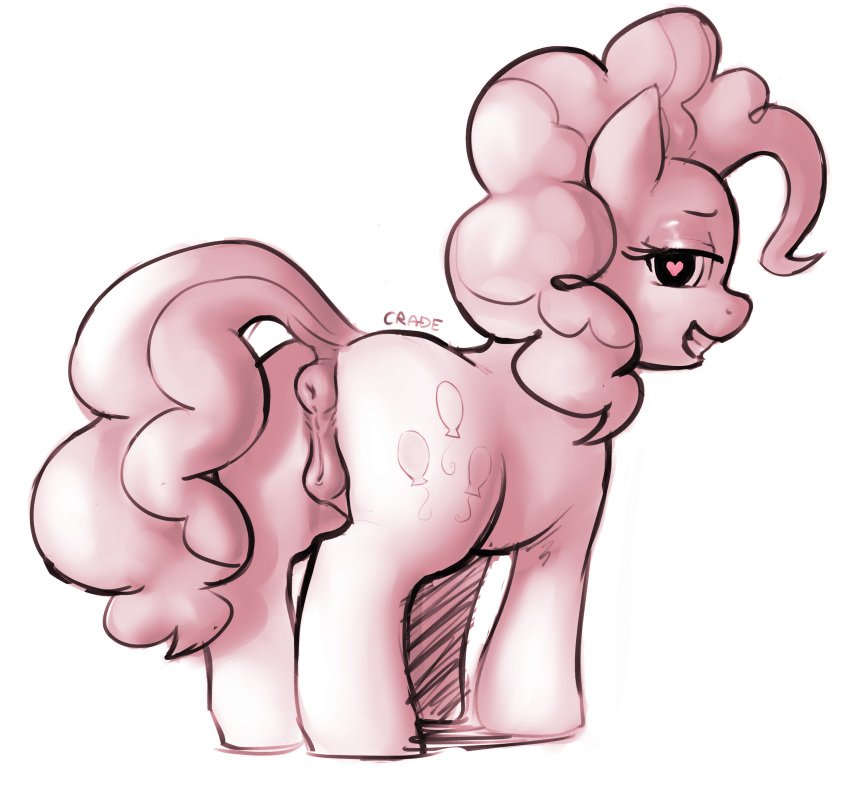 <3_eyes absurd_res anatomically_correct anatomically_correct_anus anatomically_correct_genitalia anatomically_correct_pussy animal_genitalia animal_pussy anus crade cutie_mark earth_pony equid equine equine_anus equine_genitalia equine_pussy female feral friendship_is_magic genitals hair hasbro heart hi_res horse looking_at_viewer looking_back mammal mane my_little_pony pink_body pink_hair pink_mane pink_tail pinkie_pie_(mlp) pony pussy smile smiling_at_viewer solo tail tail_aside