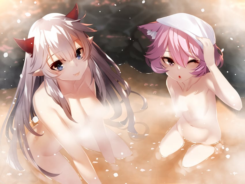 bath censored nyatasha_nyanners succubus veibae virtual_youtuber vshojo yuuji8668