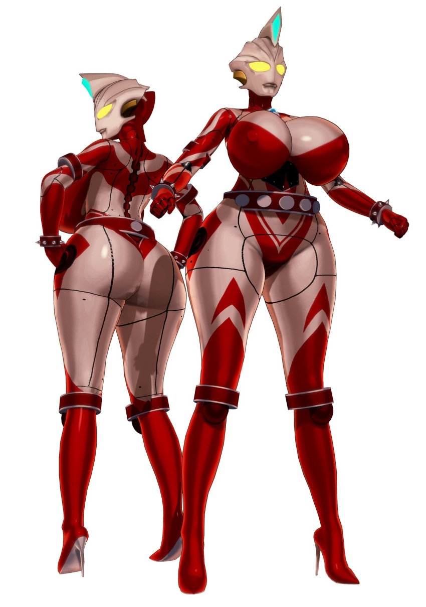 female female_only galactic_art large_breasts original original_character robot robot_girl robot_humanoid thick_ass thick_thighs ultraman_(franchise) ultrawoman