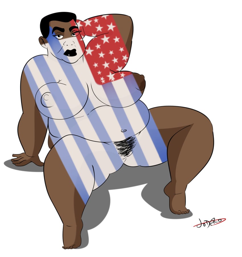 1girls amanda_waller american_flag areola bbw belly big_areola big_breasts black_hair black_lips black_pubes black_pubic_hair breasts brown_body brown_skin completely_naked completely_naked_female completely_nude completely_nude_female dark-skinned_female dark_lips dark_skin dc dc_comics dcau female_only hair hand_behind_head jodero justice_league lips looking_at_viewer mature mature_female mature_woman milf naked naked_female nipples nude nude_female obese_female overweight overweight_female pinup pose pubes pubic_hair puffy_areola shadow short_hair signature simple_background solo_female spread_legs spreading stars_and_stripes thick_lips thick_thighs thighs white_background