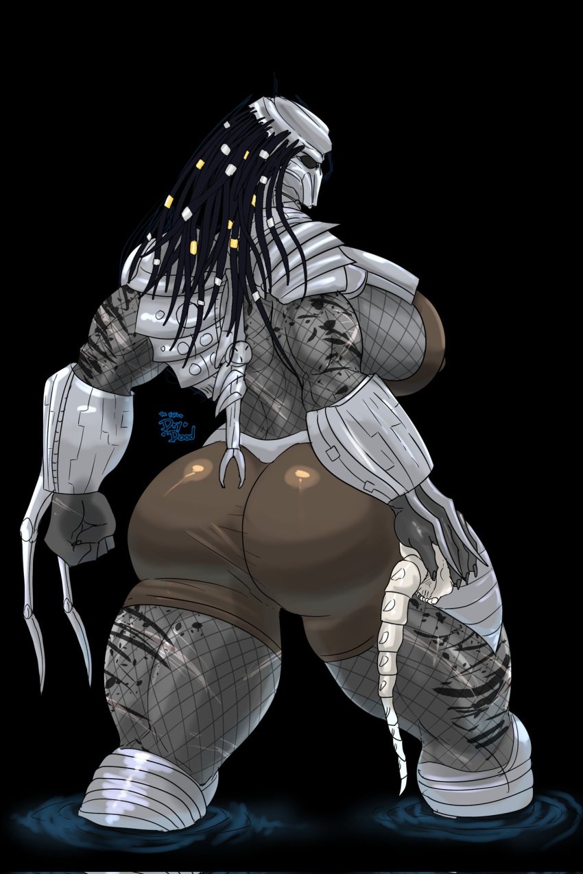 1girls big_ass big_breasts dat_ass female_yautja huge_ass huge_breasts predator_(franchise) thefakedrydood thick_ass thick_thighs yautja