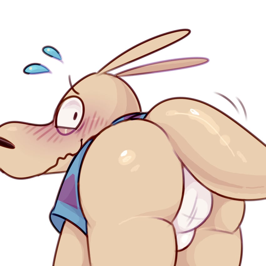 2018 absurd_res adorable alpha_channel anthro anthrofied ass backsack balls beige_body beige_skin big_ass big_butt black_eyes black_nose blue_shirt blush bottomless bulge bulge_through_clothing butt_focus clothed clothing cute faggotrat femboy from_behind gay girly hi_res huge_ass looking_at_viewer lower_body macropod male male_only male_pov mammal marsupial massive_ass motion_lines nervous nickelodeon panties presenting presenting_balls presenting_hindquarters raised_tail rear_view rocko rocko's_modern_life rocko_rama round_ass round_butt shiny_skin short_sleeves smile smooth_skin solo solo_anthro solo_focus solo_male submissive submissive_anthro submissive_male sweat sweatdrop tail tailwag tan_body thick thick_ass thick_thighs thighs transparent_background underwear undies wallaby wet white_panties wide_hips