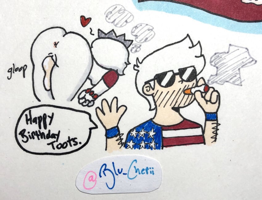 1boy 1girls 2020 after_sex after_vaginal america_(egobuzz) anus ass ass_up blu_cherii canada canada_(countryhumans) canada_(egobuzz) cigarette countryhumans countryhumans_girl cum cum_in_partner_pussy cum_in_pussy cum_inside face_down_ass_up female glasses heart humanized male male_focus partners partners_fucking personification shades short_hair smoke smoking straight united_states_of_america_(countryhumans) white_hair